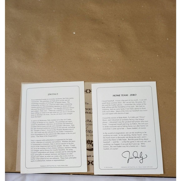 RARE LOW NUMBER Jim Daly " Home Team Zero" S/N 31/1500 - Picture 9 of 10